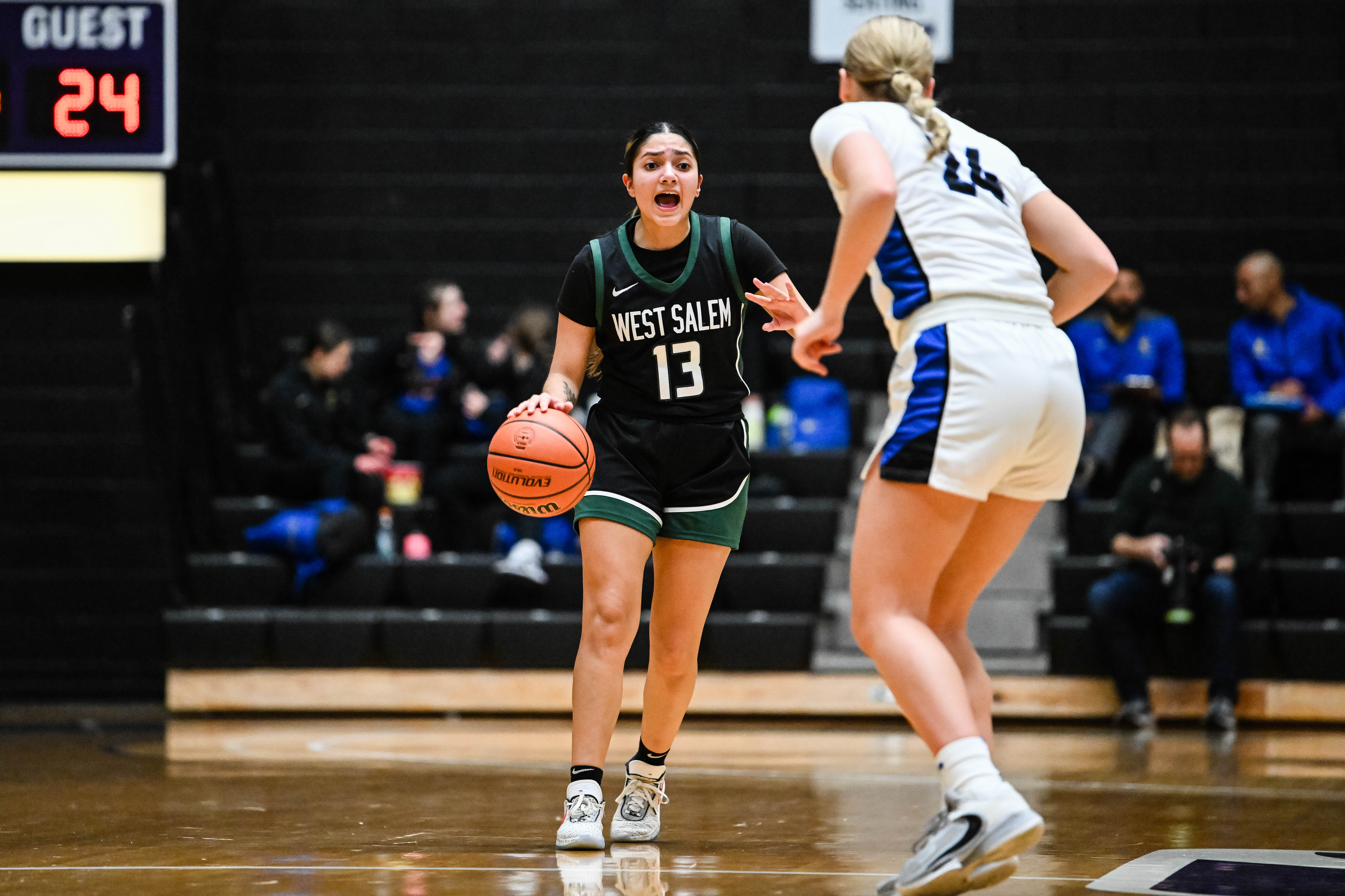 South Medford West Salem 6A Oregon girls basketball quarterfinal Naji Saker -25